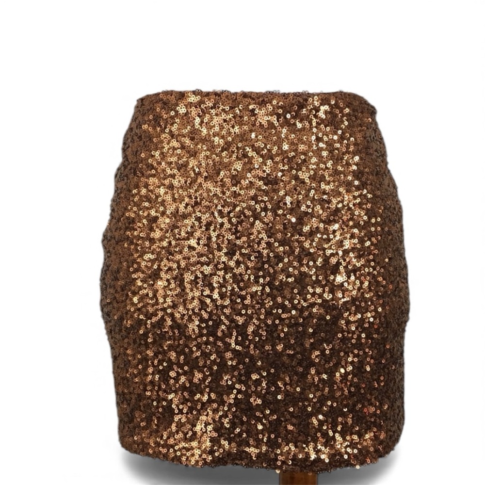 MM Couture Miss Me Copper Sequin‎ Mini Skirt Women’s XS